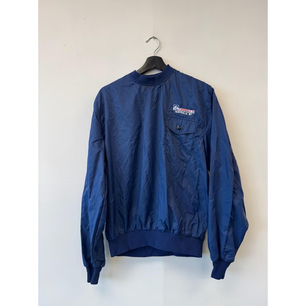 Vintage Wiman Jacket Large Pullover Windbreaker Americas Cup Australia‎ 80s